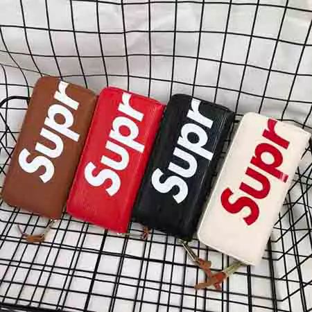 Supreme 長財布 紙幣収納 サフィアーノレザー かっこいい 若者 個性 カジュアル ブランドコピー 高品質 シュプリーム 財布 オシャレおすすめ