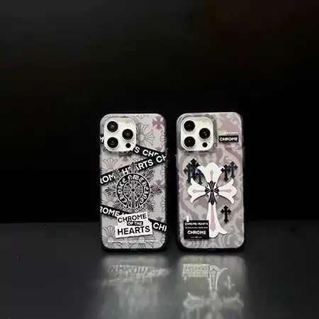 ブランド クロームハーツ chrome hearts ブランドロゴ iphone16 ケースブ ランド柄iphone16plus ケース 女性 男性iphone14 ケース 花 面白い オシャレ iphone14 promaxケース