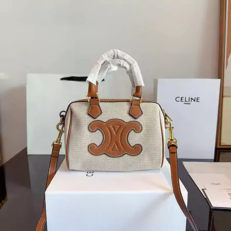 セリーヌ CELINE ボストン ショルダーバッグ キュイル トリオンフ スモール ハンドバッグ レディース 斜め掛けバッグ