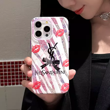 ハイブランド イヴサンローラン iphone 16 15 14 スマホケース ysl iphone 13 12 携帯 ケース tpu 透明 薄い 花柄 ピンク 可愛い 流行り 女性 安い 販売 