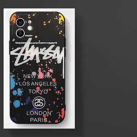 ブランド ステューシー/Stussy iPhone 16 Pro Max ケース 薄型 ソフトシリコン製 グラフィティデザイン 面白い スポーティなスタイル