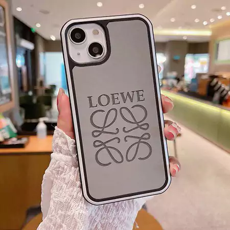 ロエベ 革 iphone16ケース 薄型 型押し ブランドロゴ ロエベ Loewe スマホケース ブランドSC23111523