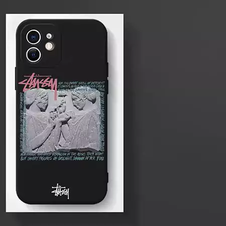 ブランド ステューシー/Stussy iPhone 16 Pro Max ケース 薄型 ソフトシリコン製 グラフィティデザイン 面白い スポーティなスタイル