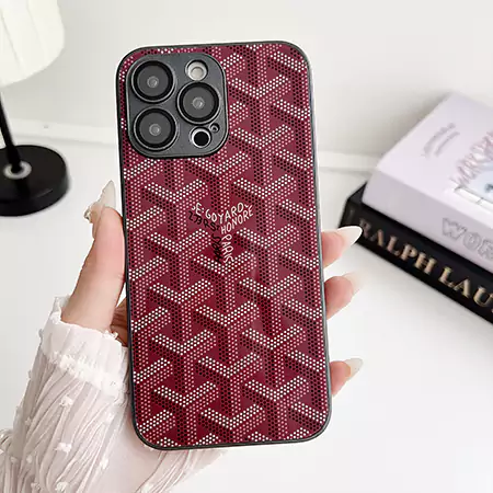 goyard iphone16 16pro ガラスケース モノグラム 亮面 防水 SC24070934