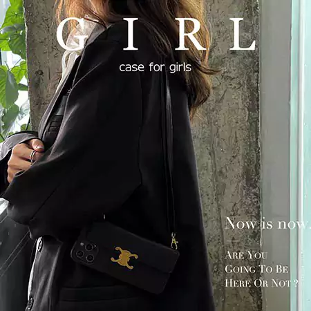 公式サイトと同じ 高級感あふれるケリー風 Celine iPhone 16 ケース ショルダーバッグ型 カードポケット付き