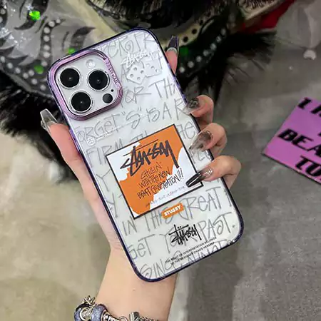 ステューシー iphone 16 スマホケース stussy ステューシー アイフォン 15ケース ポリエチレン