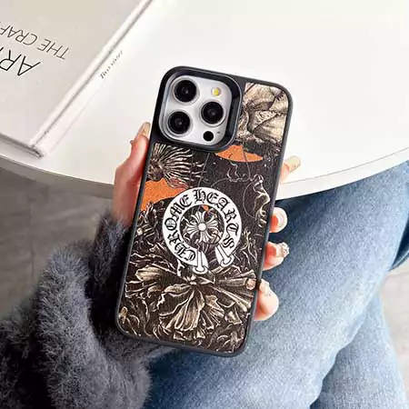 スカルとフラワーパターン 黒紋 暗黒クロスハート ブランド chrome hearts クロームハーツ 携帯 ケース スマホケース iphone アイフォン 15 15 pro 15 pro max 14 14 pro 14 pro max 13 13 pro 13 pro max 12 12 pro 12 pro max 薄型 レザー 高级 通販