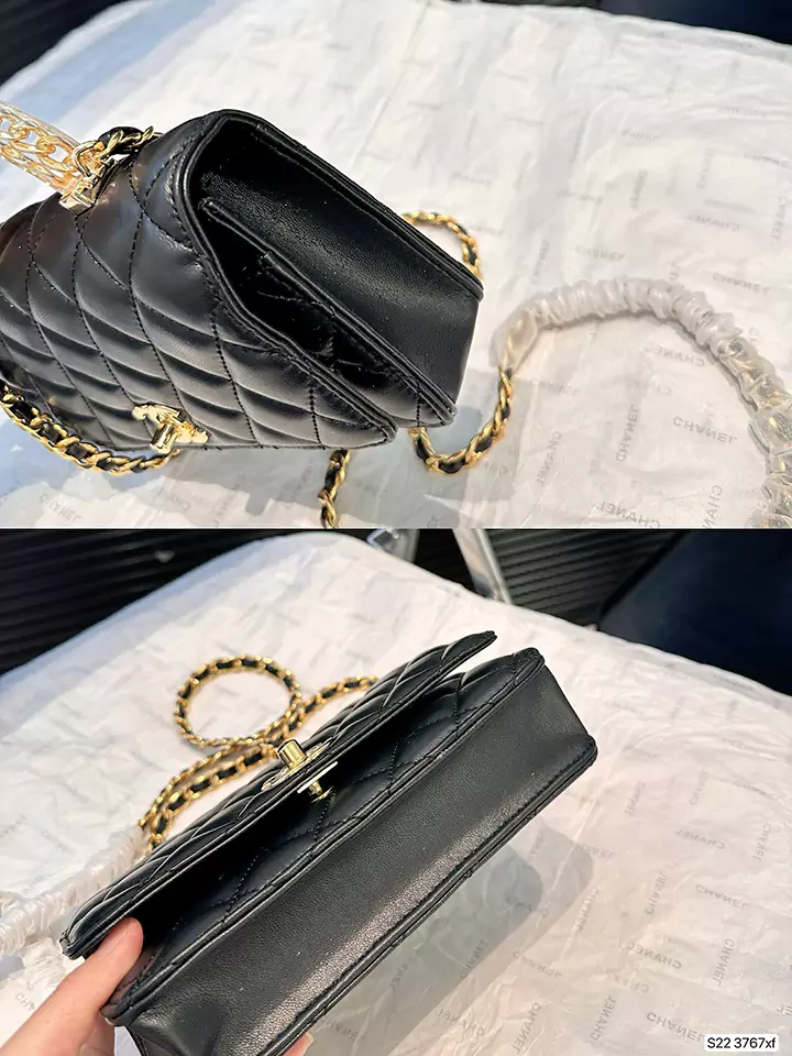 女性愛用 Chanel 風 ミニマトラッセ ショルダーバッグ 黒 ブラック 革 高品質 シャネル 定番 チェーン2awy MMトートハンドバッグ レデイース 小さめ サイズ