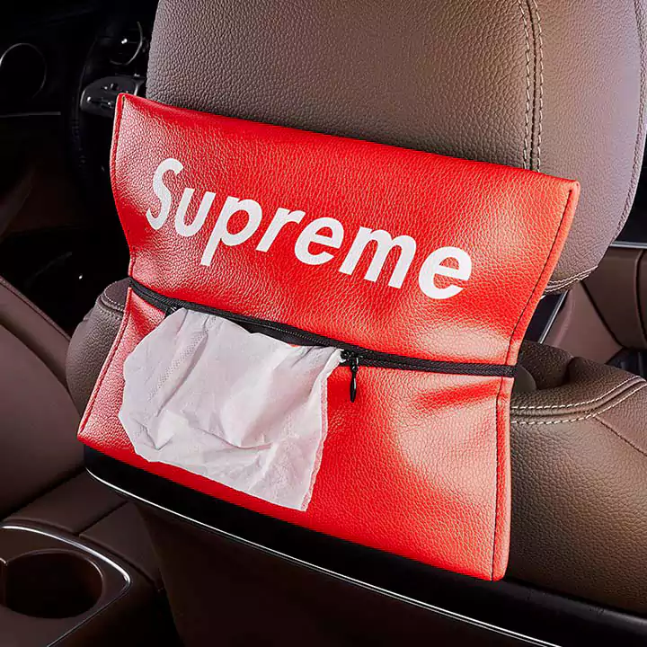 Supreme 車用ティッシュケース ハイブランド 流行り