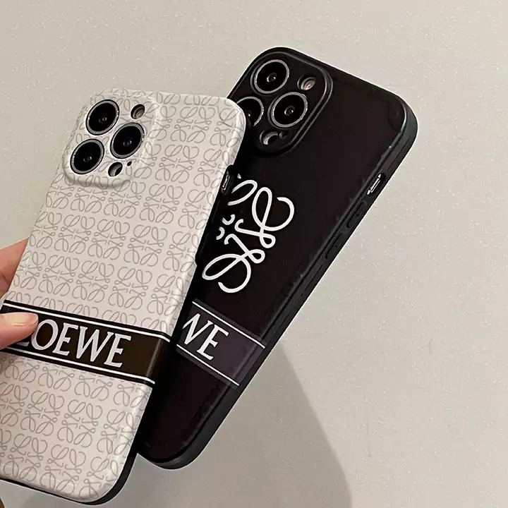 ハイブランド シリコンロエベ Loewe iphone16pro 16スマホケース 薄型 白黒 ブランドロゴ ロエベスマホケース ブランドSC23101841