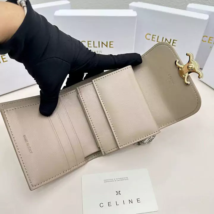 セリーヌ ミニ財布 レデイース 上品 牛革 ショルダーバッグ 人気 ブランド celine