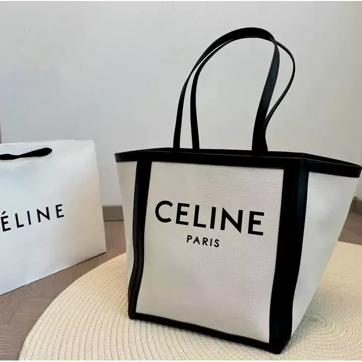 CELINE セリーヌ トートバッグ レザー キャンバス A4サイズ 大容量 レデイース ハンドバッグ 高級 おしゃれ