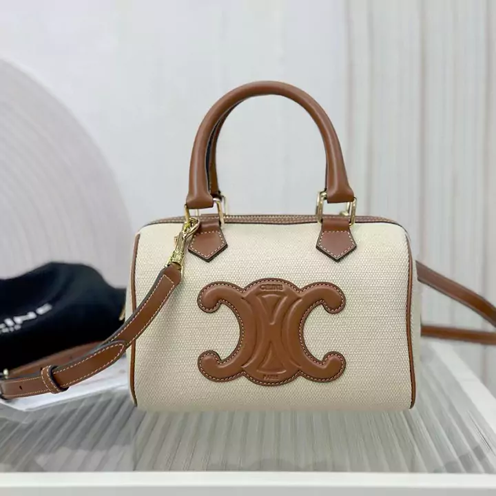 セリーヌ スモールボストン キュイル トリオンフ ブランド 高品質 CELINE カーフスキン レディースボストンバッグ ミニ ショルダーバッグ おしゃれ