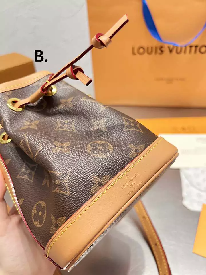 芸能人愛用 牛革 ハンドバッグ vuitton ロゴ付き 巾着式 バケツ型 売れ筋 綺麗 小さめ 