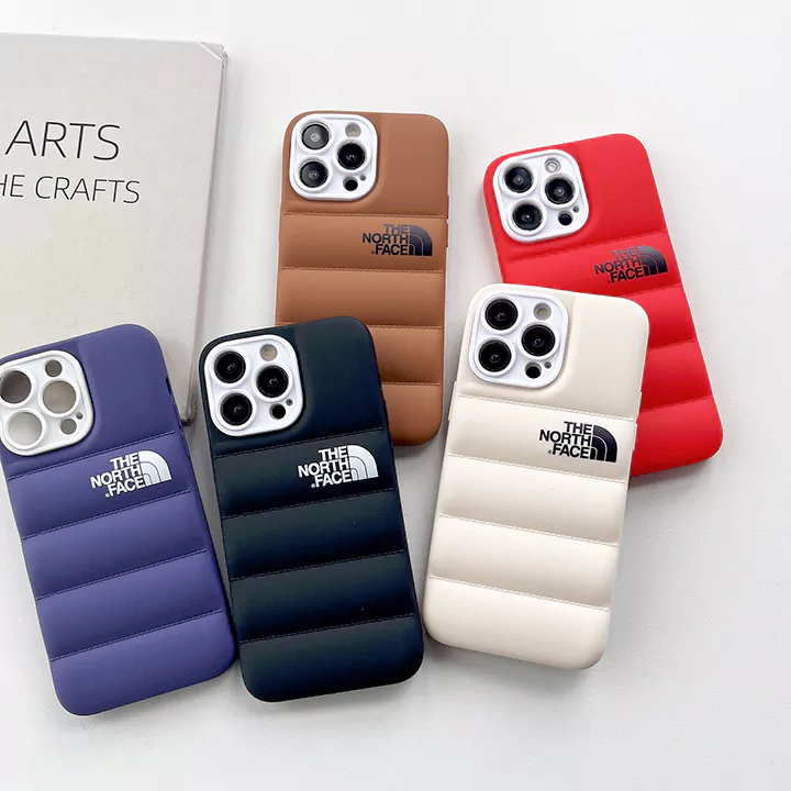 the north face iphone 16pro/16promaxケース ダウンジャケット男女兼用 iphone15 15proホワイトレンズ保護ザ・ノース・フェイス風スマホケースおしゃれ 韓国