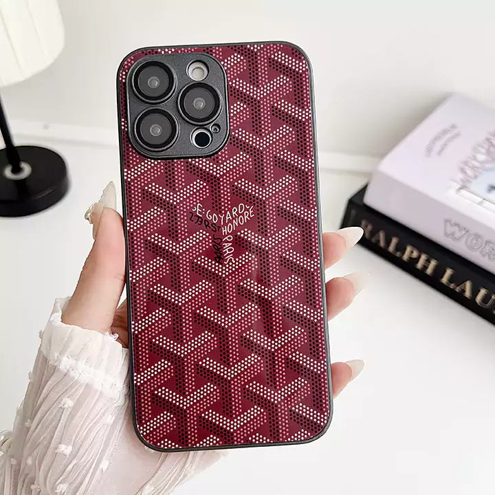 goyard iphone16 16pro ガラスケース モノグラム 亮面 防水