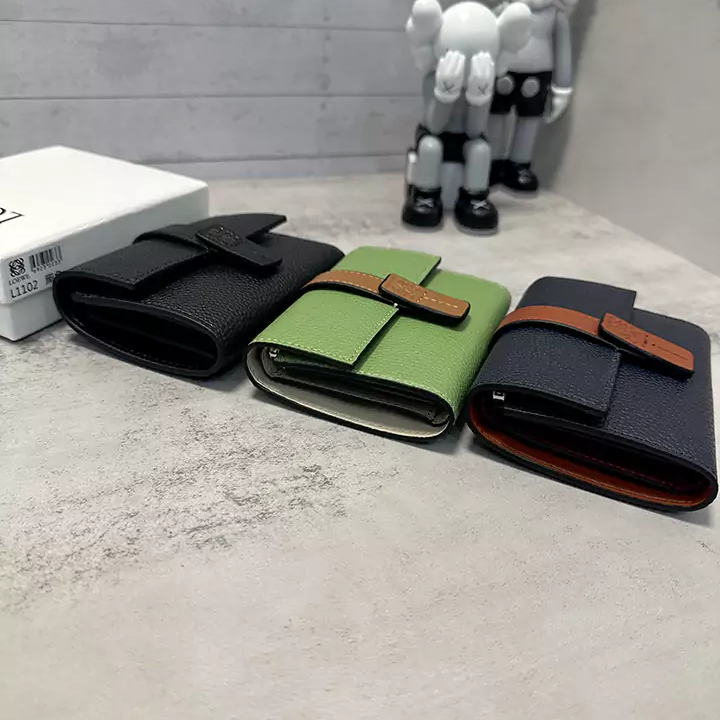 上品 3色 ロエベ 二つ折り財布 COMPACT ZIP レディース レザー ミニ財布 流行り 高品質 Loewe アナグラム バーティカル スモール ウォレット ブランド N级品 コピー