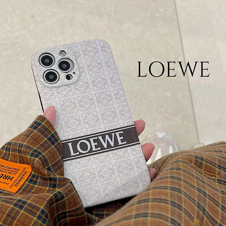 ハイブランド シリコンロエベ Loewe iphone16pro 16スマホケース 薄型 白黒 ブランドロゴ ロエベスマホケース ブランドSC23101841