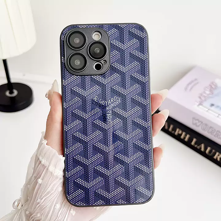 goyard iphone16 16pro ガラスケース モノグラム 亮面 防水