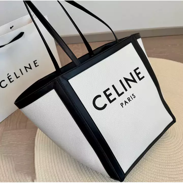 CELINE セリーヌ トートバッグ レザー キャンバス A4サイズ 大容量 レデイース ハンドバッグ 高級 おしゃれ