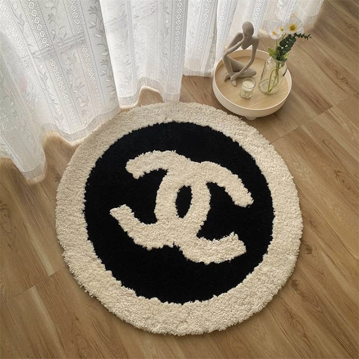 chanel 丸形 カーペット絨毯