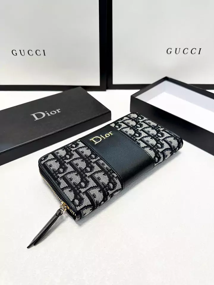 恋人へのプレゼント 人気 ビジネスバッグ 財布付きdior 新作 ファスナー式 横開き Dior 長財布 ラウンドファスナー カード収納 高品質 高級感 シンプル風 19x10cm