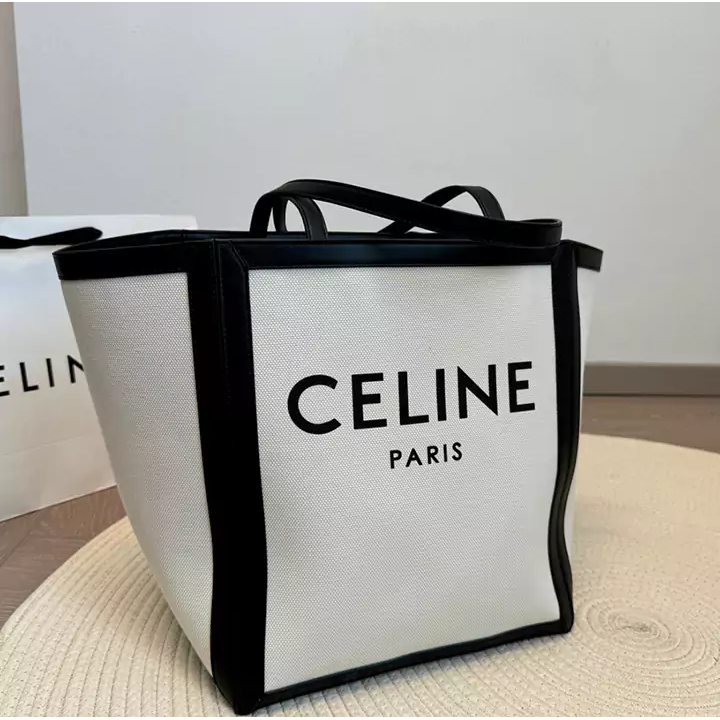 CELINE セリーヌ トートバッグ レザー キャンバス A4サイズ 大容量 レデイース ハンドバッグ 高級 おしゃれ