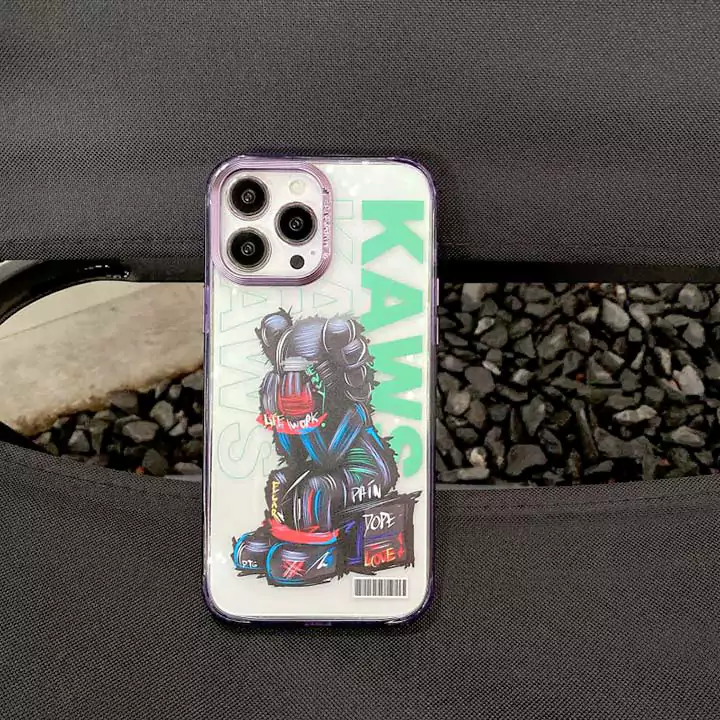 カウズ kaws iphone 15 plusカバー ポリカーボネート