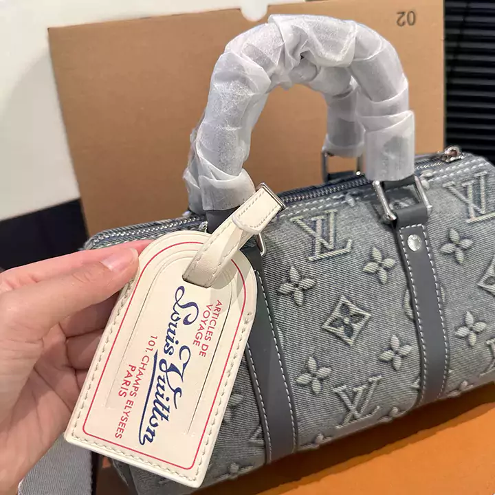 ルイヴィトン モノグラム ウォッシュ デニム キーポル・バンドリエール25 LV ショルダーバッグ 2WAY ミニボストンバッグ チャーム M22762スーパー コピー