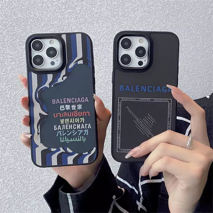 Balenciaga ブランドロゴ半透明シリコン iPhone 16 ケース