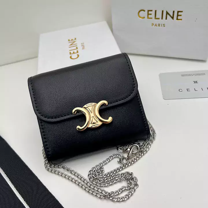 セリーヌ ミニ財布 レデイース 上品 牛革 ショルダーバッグ 人気 ブランド celine