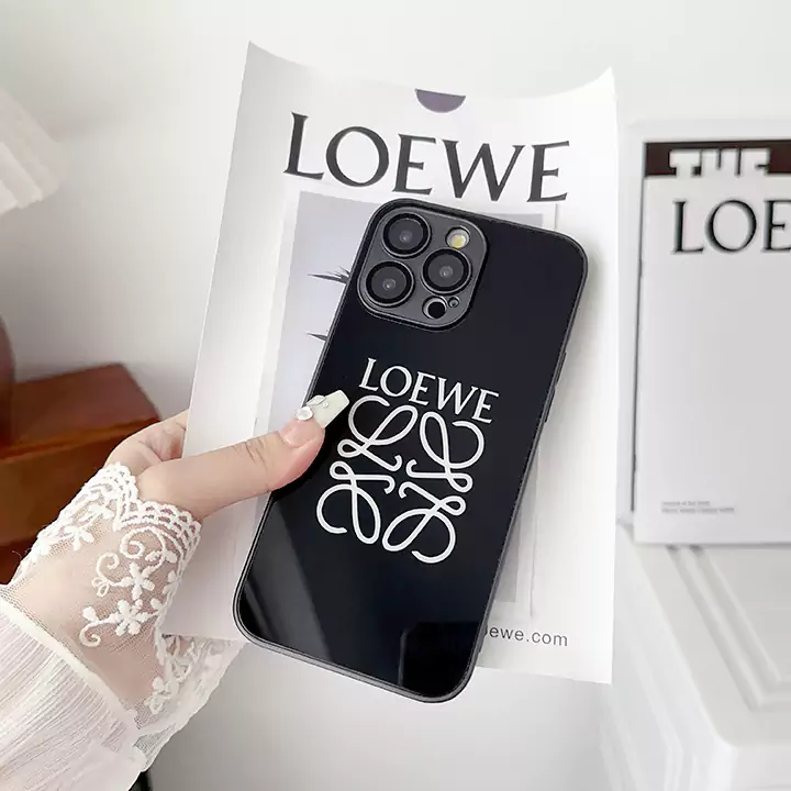 ロエベ iphone16/16promaxケース 背面 強化ガラス 軽量薄型 loewe